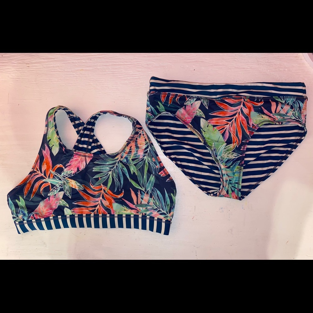 Athleta Girl Reversible Bikini Set